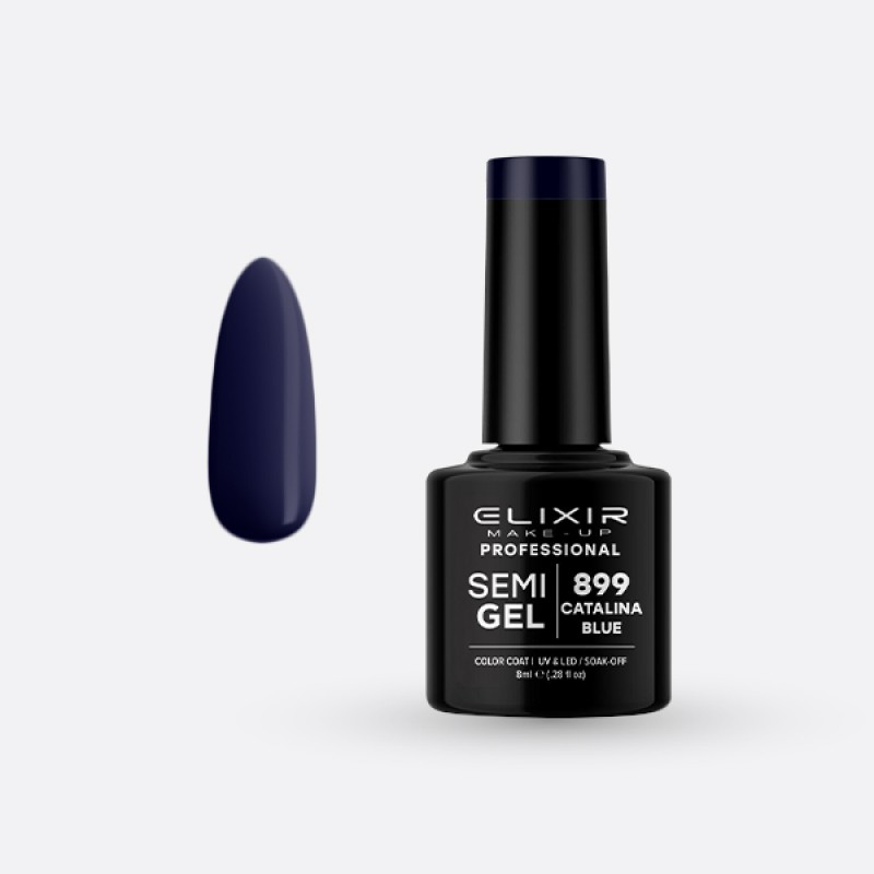 Elixir Semi Gel Ημιμόνιμο Βερνίκι 8ml – #899 (CATALINA BLUE)