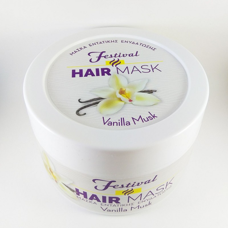 FESTIVAL Μάσκα μαλλιών 500ml (Vanilla Musk) 
