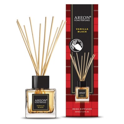 AREON Home Perfume Αρωματικό Χώρου Με Στικς 50ml #Vanilla Black