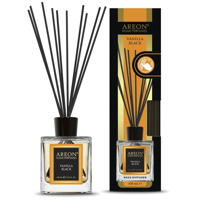 AREON Home Perfume Αρωματικό Χώρου Με Στικς 150ml #Vanilla Black