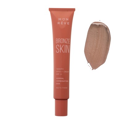 Mon Reve Bronze Skin Combination Skin SPF20 30ml - Υγρό Bronzer για Φυσική Ηλιοκαμένη Όψη & Ματ Αποτέλεσμα – #102