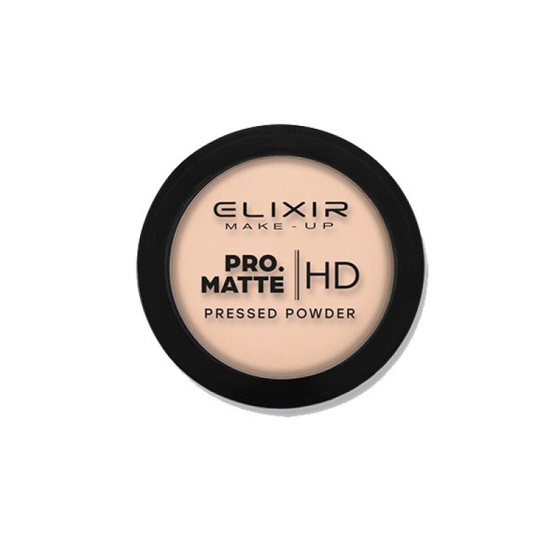 Elixir Πούδρα – PRO. MATTE Pressed Powder HD 9g – #204 (Latte Coffee)