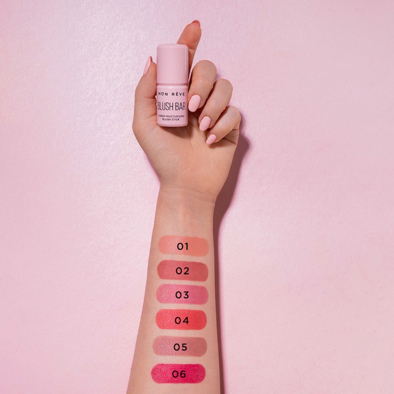 Mon Reve Blush Bar 5.5g - Κρεμώδες Ρουζ Πολλαπλών Χρήσεων – #02
