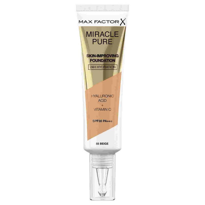 Max Factor Miracle Miracle Pure SPF30 Skin Improving Foundation 30ml - 055 Beige