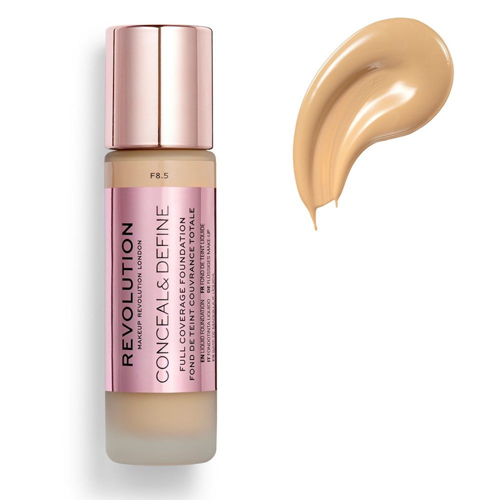 Makeup Revolution Conceal & Define Full Coverage Foundation 23ml F8.5