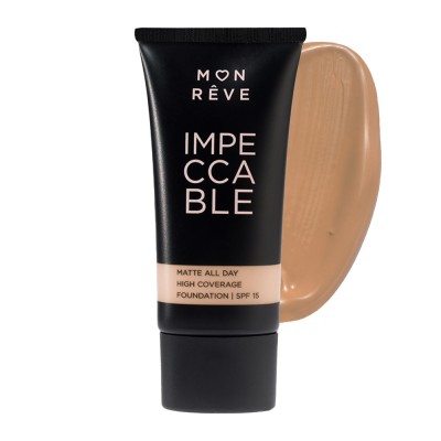 Mon Reve Impeccable Foundation 30ml - Υψηλή Κάλυψη & Ματ Φινίρισμα #107