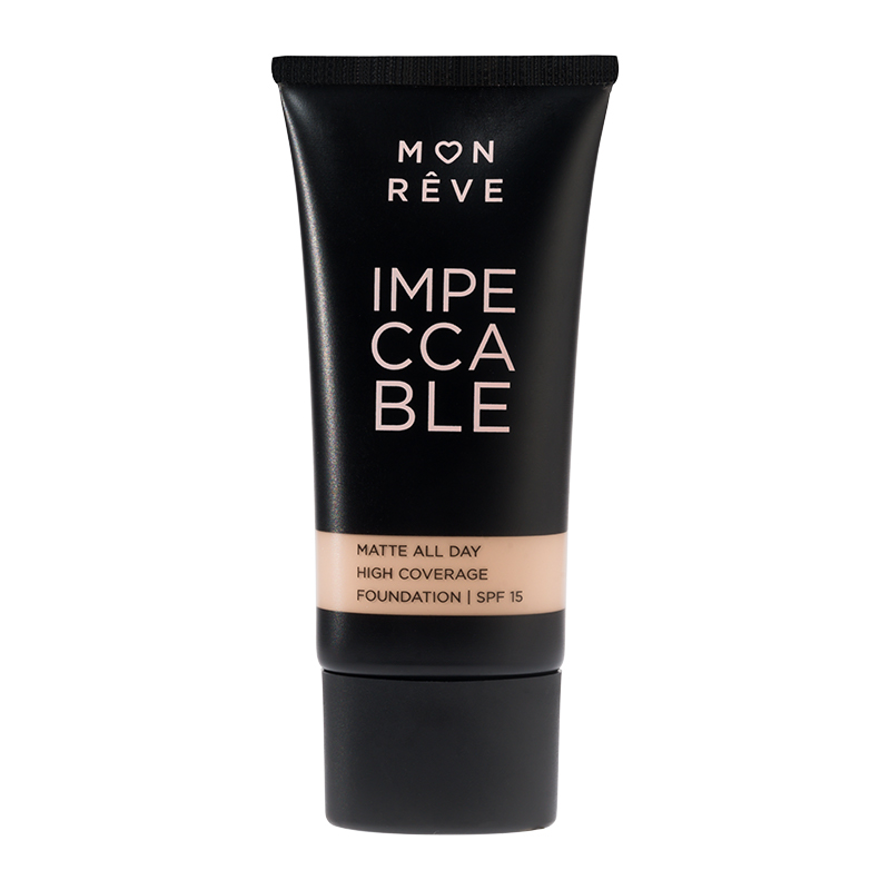 Mon Reve Impeccable Foundation 30ml - Υψηλή Κάλυψη & Ματ Φινίρισμα #107