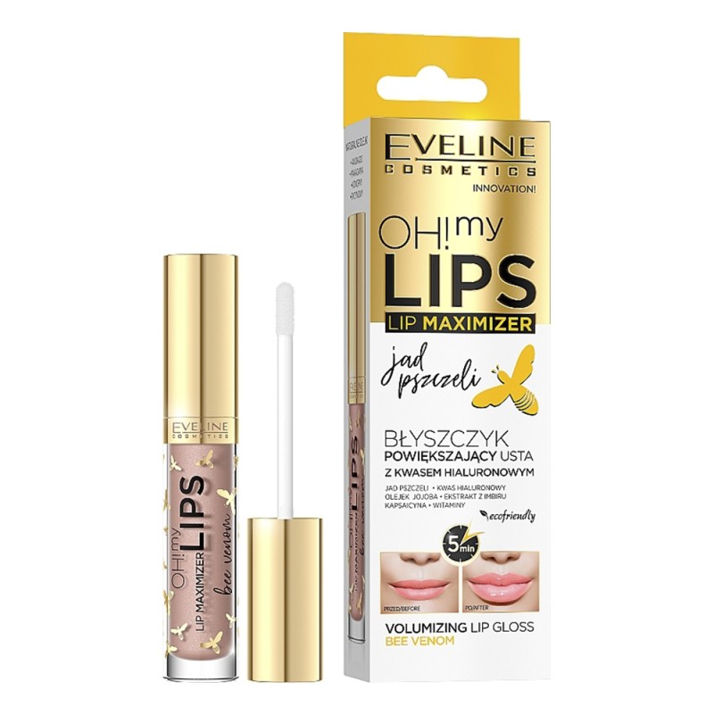 Eveline Oh! My Lips Maximizer Lip Gloss Bee Venom 4.5ml