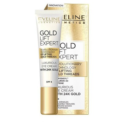 Eveline Gold Lift Expert Luxurius Eye Cream SPF8 (15ml)