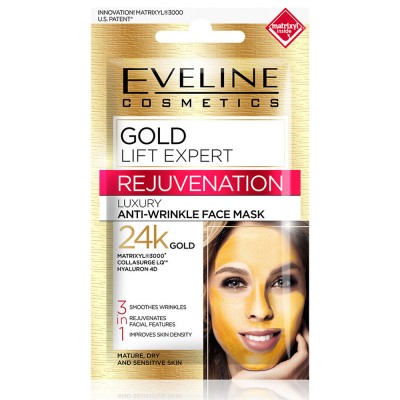 Eveline 24K Gold Lift Expert Rejuvenation Skin Face Mask (7ml)
