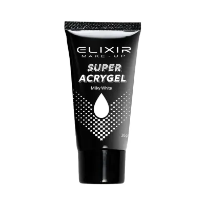 Elixir Super Acry-Gel 30gr - Υβριδικό Τζελ Χτισίματος Νυχιών #908B Milky White