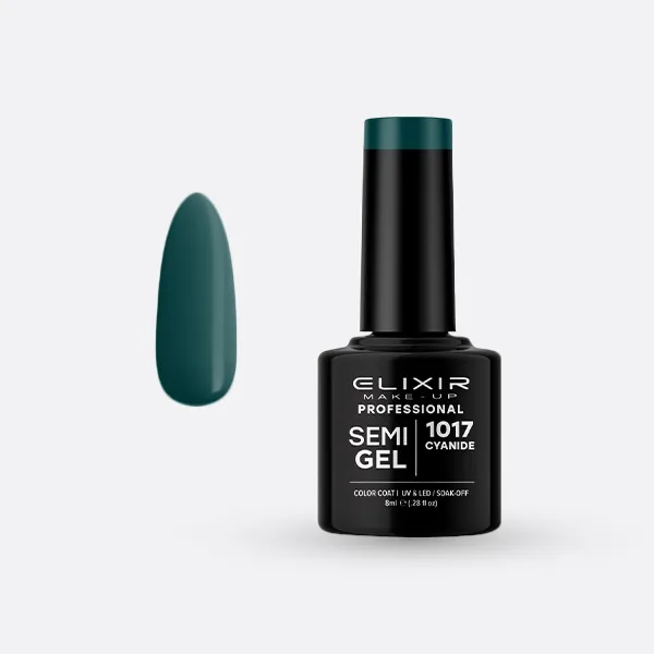 Elixir Semi Gel Ημιμόνιμο Βερνίκι 8ml – #1017 (CYANIDE)