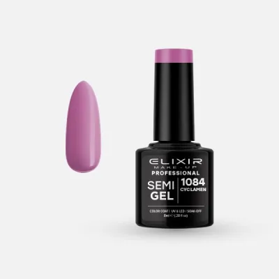 Elixir Semi Gel Ημιμόνιμο Βερνίκι 8ml – #1084 (CYCLAMEN)