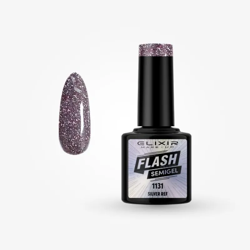 Elixir Semi Gel Ημιμόνιμο Βερνίκι FLASH 8ml – #1131 (SILVER REF) Elixir Semi Gel Ημιμόνιμο Βερνίκι FLASH 8ml – #1131 (SILVER REF)