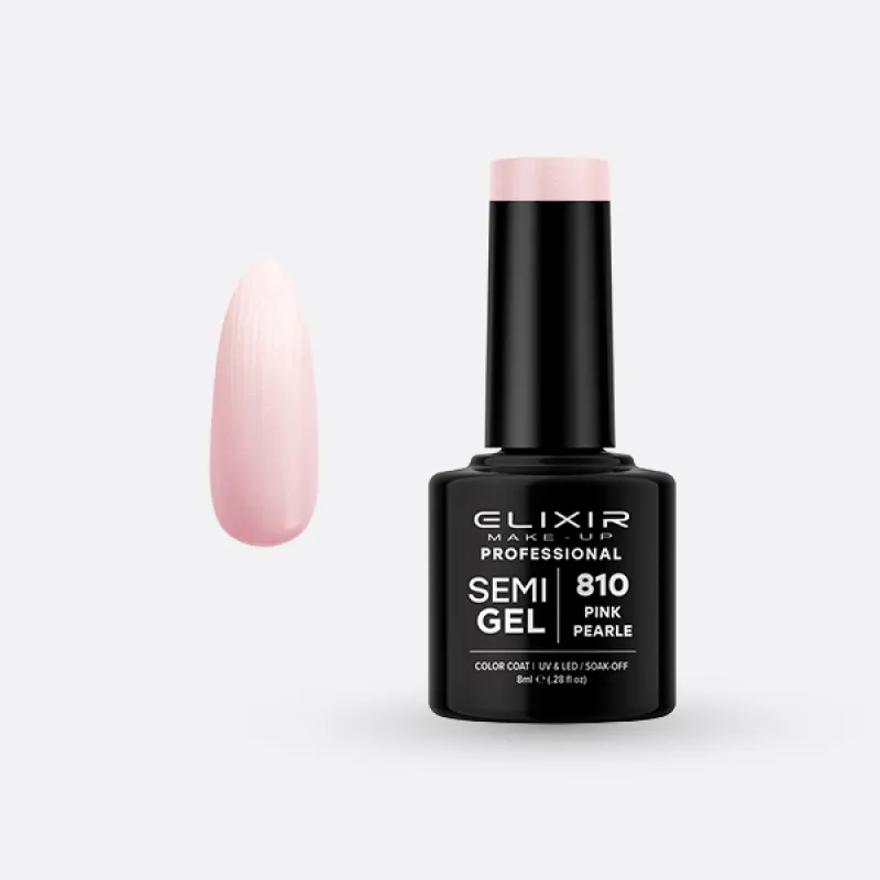 Elixir Semi Gel Ημιμόνιμο Βερνίκι 8ml – #810 (PINK PEARLE) Elixir Semi Gel Ημιμόνιμο Βερνίκι 8ml – #810 (PINK PEARLE)