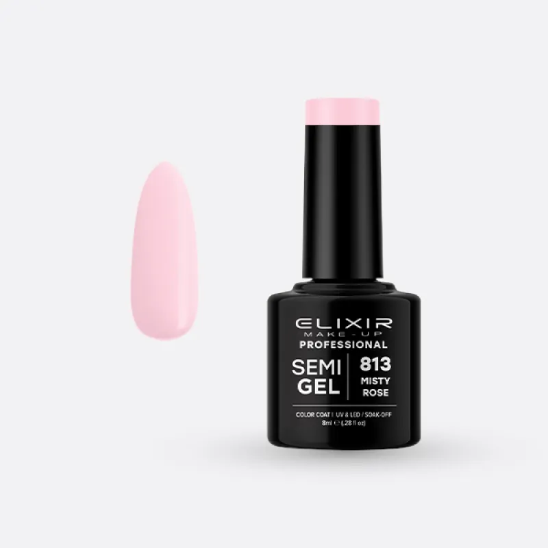 Elixir Semi Gel Ημιμόνιμο Βερνίκι 8ml – #813 (MISTY ROSE) Elixir Semi Gel Ημιμόνιμο Βερνίκι 8ml – #813 (MISTY ROSE)