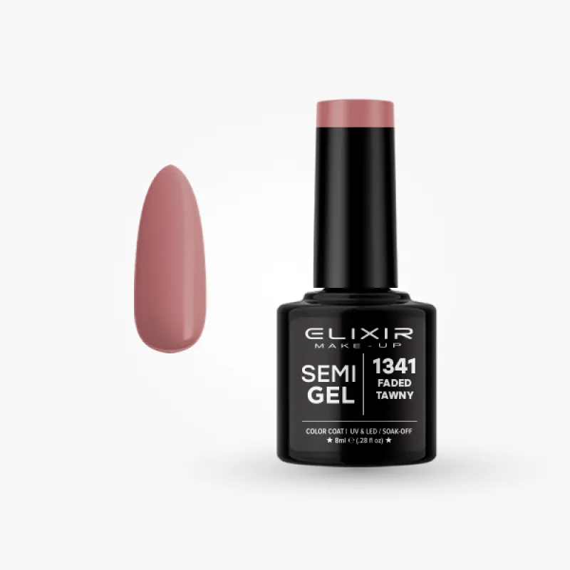 Elixir Semi Gel Ημιμόνιμο Βερνίκι 8ml – #1341 (FADED TAWNY) Elixir Semi Gel Ημιμόνιμο Βερνίκι 8ml – #1341 (FADED TAWNY)