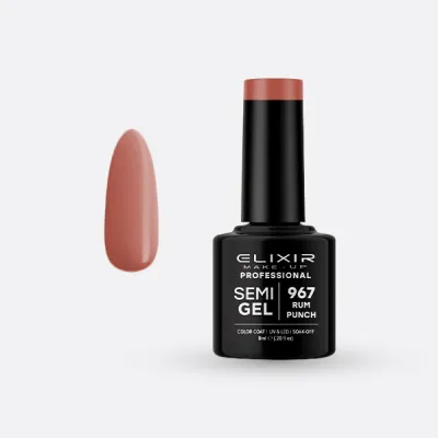 Elixir Semi Gel Ημιμόνιμο Βερνίκι 8ml – #967 (RUM PUNCH)