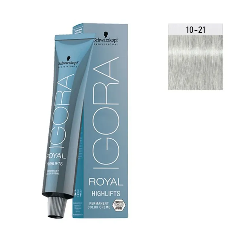 Schwarzkopf Igora Royal Highlifts 60ml #10-21 Κατάξανθο Φυμέ Σαντρέ Schwarzkopf Igora Royal Highlifts 60ml #10-21 Κατάξανθο Φυμέ Σαντρέ