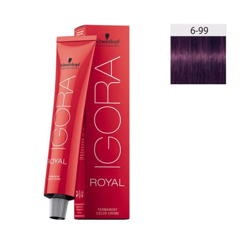 Schwarzkopf Igora Royal 60ml #6-99 Ξανθό Σκούρο Εντονο Βιολέ Schwarzkopf Igora Royal 60ml #6-99 Ξανθό Σκούρο Εντονο Βιολέ