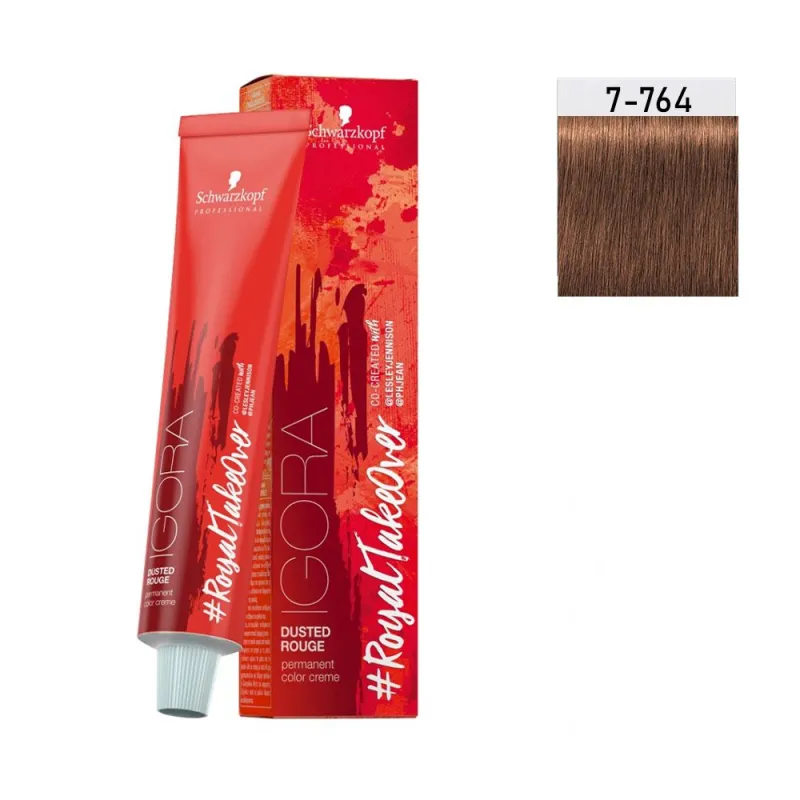 Schwarzkopf Igora Royal Dusted Rouge 60ml #7-764 Ξανθό Μεσαίο Χάλκινο Μαρόν Μπεζ Schwarzkopf Igora Royal Dusted Rouge 60ml #7-764 Ξανθό Μεσαίο Χάλκινο Μαρόν Μπεζ