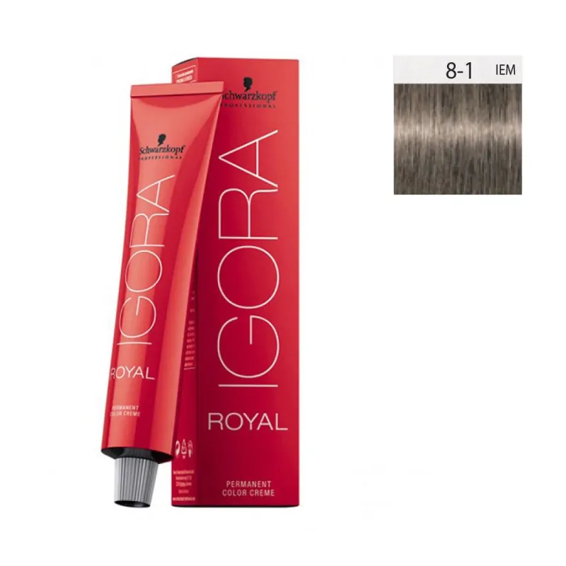 Schwarzkopf Igora Royal 60ml #8-1 Ξανθό Ανοιχτό Σαντρέ Schwarzkopf Igora Royal 60ml #8-1 Ξανθό Ανοιχτό Σαντρέ