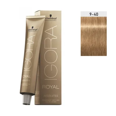 Schwarzkopf Igora Royal Absolutes 60ml #9-40 ΞΑΝΘΟ ΠΟΛΥ ΑΝΟΙΧΤΟ ΜΠΕΖ ΦΥΣΙΚΟ