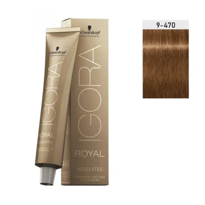Schwarzkopf Igora Royal Absolutes 60ml #9-470 ΞΑΝΘΟ ΠΟΛΥ ΑΝΟΙΧΤΟ ΜΠΕΖ ΧΑΛΚΙΝΟ ΦΥΣΙΚΟ