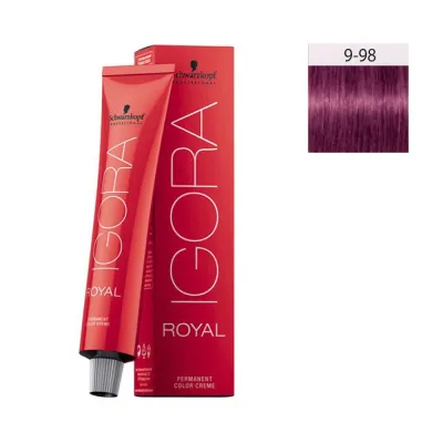 Schwarzkopf Igora Royal 60ml #9-98 Ξανθό Πολύ Ανοιχτό Βιολέ Κόκκινο