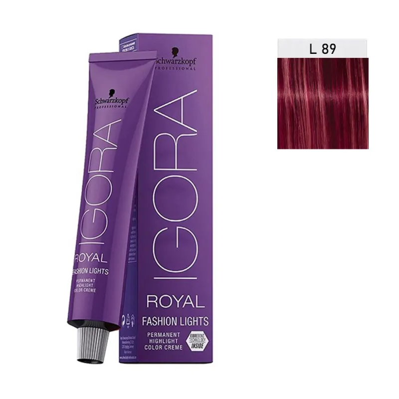 Schwarzkopf Igora Royal Fashion Lights 60ml #L-89 Κόκκινο Βιολέ Schwarzkopf Igora Royal Fashion Lights 60ml #L-89 Κόκκινο Βιολέ