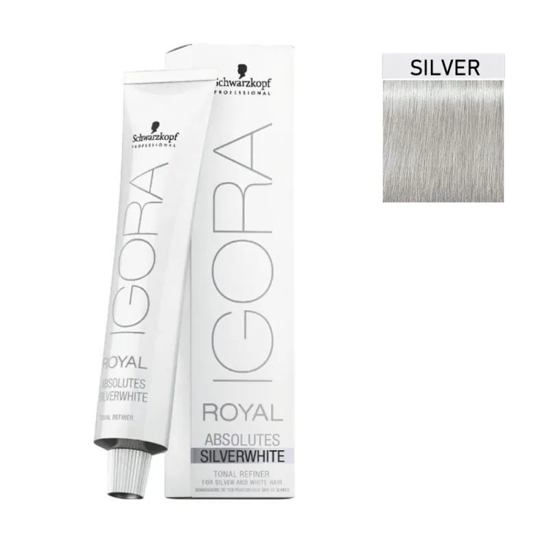 Schwarzkopf Igora Royal Absolutes Silverwhite 60ml #Silver (Ασημί Ανοιχτό) Schwarzkopf Igora Royal Absolutes Silverwhite 60ml #Silver (Ασημί Ανοιχτό)