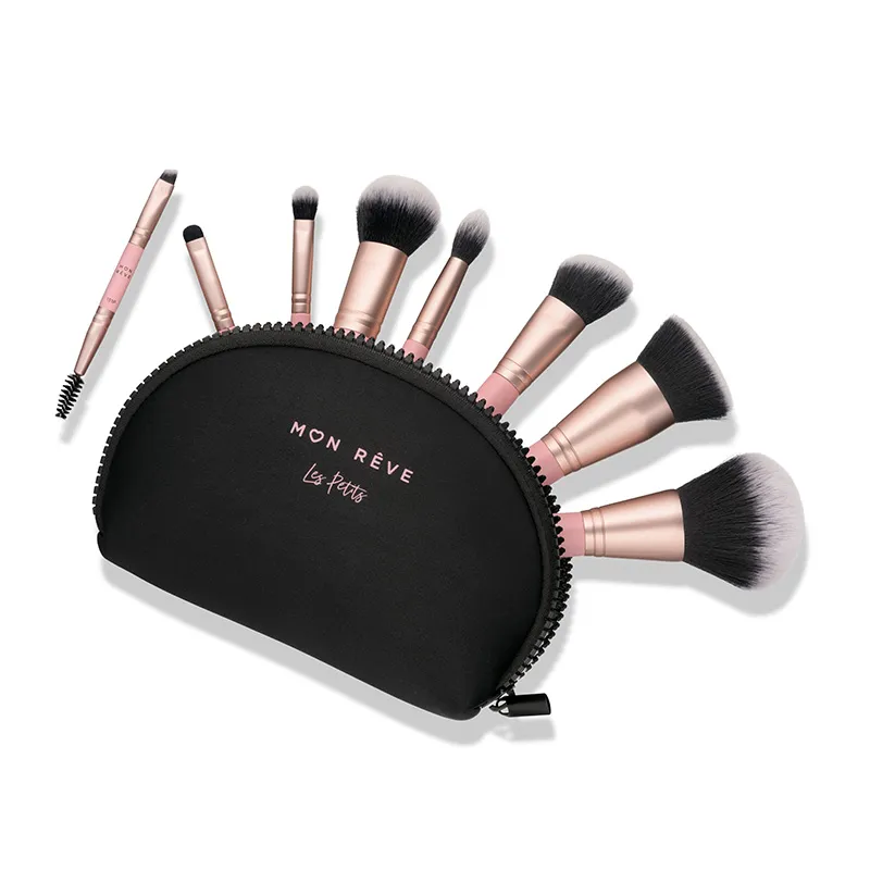 Mon Reve Les Petits 8 PCS Brush Set - Ολοκληρωμένο Σετ 8 Mini Πινέλων με Νεσεσέρ