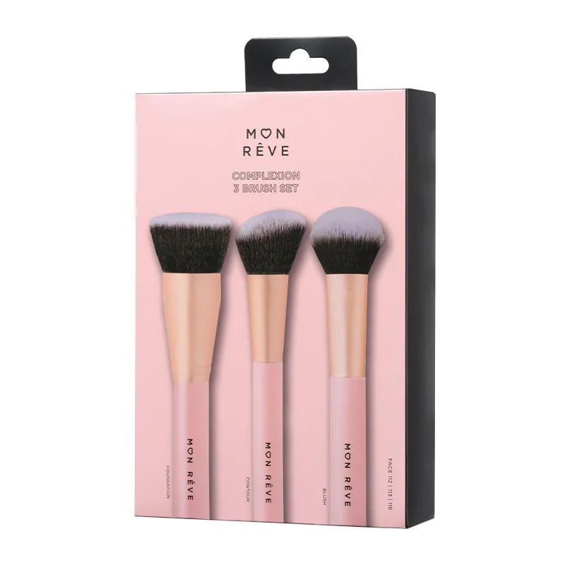 Mon Reve Complexion 3 Brush Set - Σετ 3 Πινέλων για Τέλεια Βάση Προσώπου