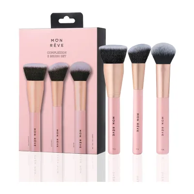 Mon Reve Complexion 3 Brush Set - Σετ 3 Πινέλων για Τέλεια Βάση Προσώπου