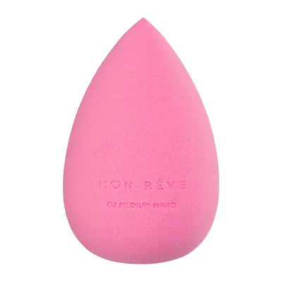Mon Reve Makeup Sponge - Σταθερό Σφουγγαράκι Μακιγιάζ για Υψηλή Κάλυψη – #02 Medium Hard