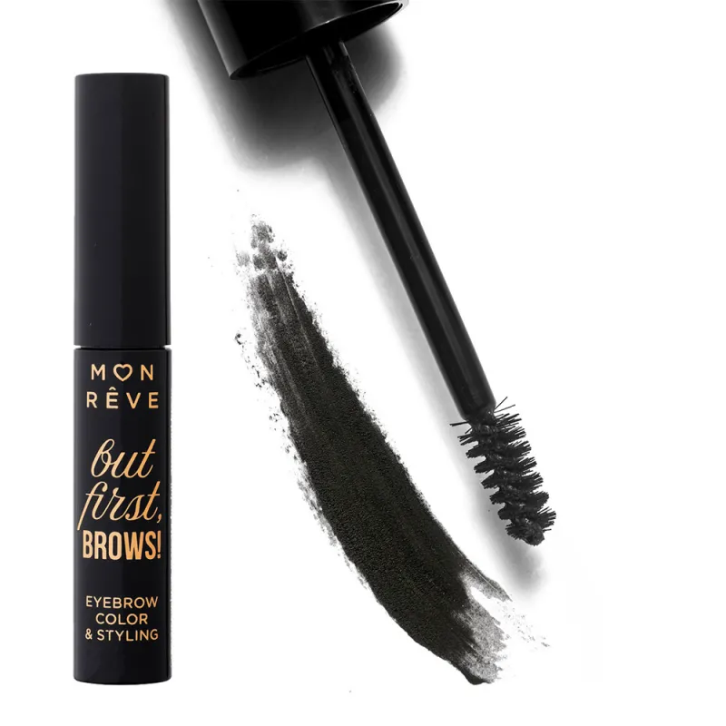 Mon Reve But First, Brows! - Αδιάβροχη Μάσκαρα Φρυδιών με Χρώμα 4ml #01