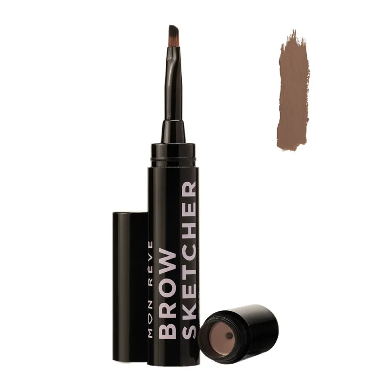 Mon Reve Brow Sketcher - Μακράς Διάρκειας Αδιάβροχο Τζελ Φρυδιών 1.6gr #03 Light Brown