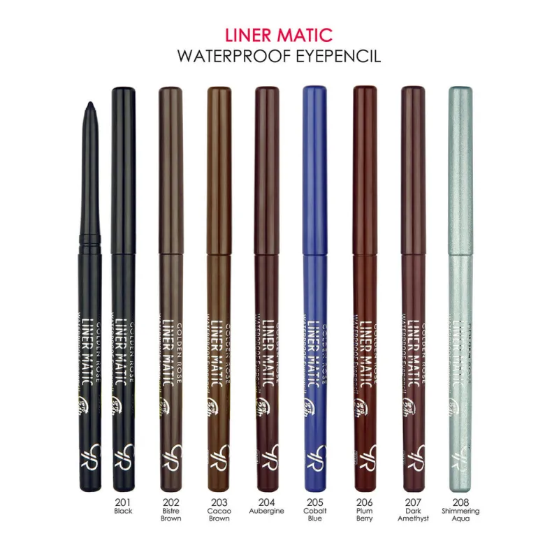 Golden Rose Liner Matic Waterproof Eye Pencil - Αδιάβροχο Μηχανικό Μολύβι Ματιών – #201 BLACK