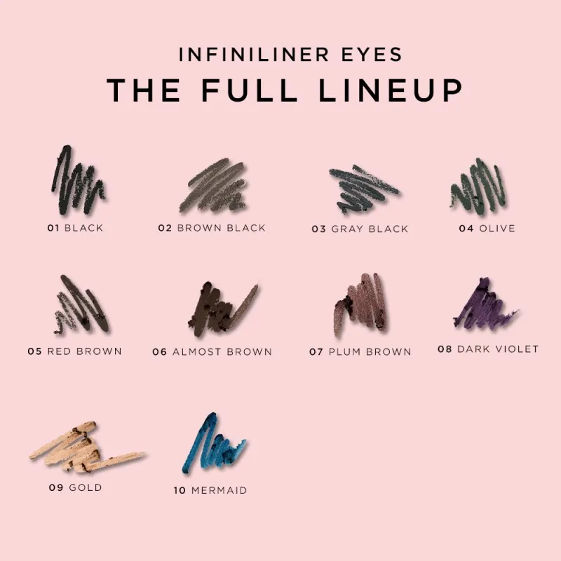 Mon Reve Infiniliner Eye Gel Pencil - Αδιάβροχο Μηχανικό Μολύβι Ματιών Μακράς Διάρκειας 1.2gr – #02 Brown Black