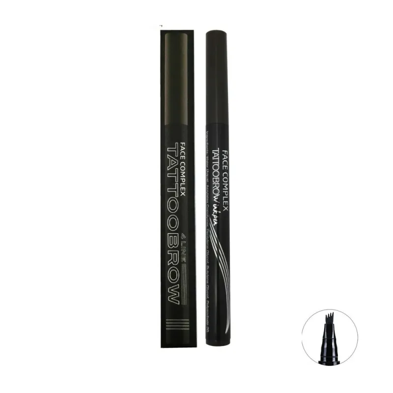 Face Complex Tatto Brow 4 Line Eyebrow pencil – #Black Face Complex Tatto Brow 4 Line Eyebrow pencil – #Black