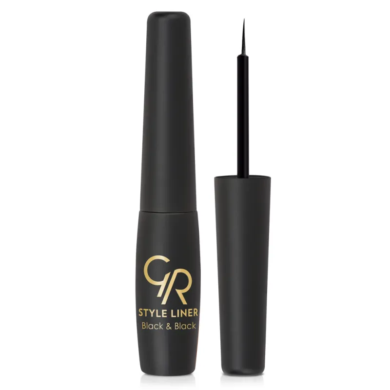 Golden Rose Style Liner Black & Black Eyeliner 6.5ml Golden Rose Style Liner Black & Black Eyeliner 6.5ml