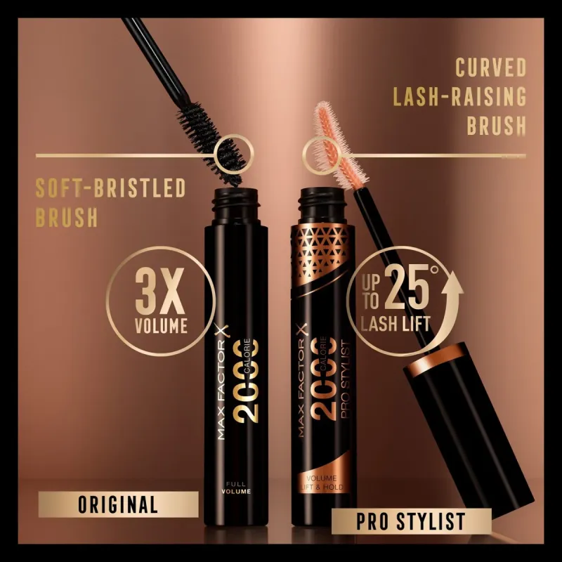 Max Factor Mascara 2000 Calorie Pro Stylist 9ml - Black Max Factor Mascara 2000 Calorie Pro Stylist 9ml - Black