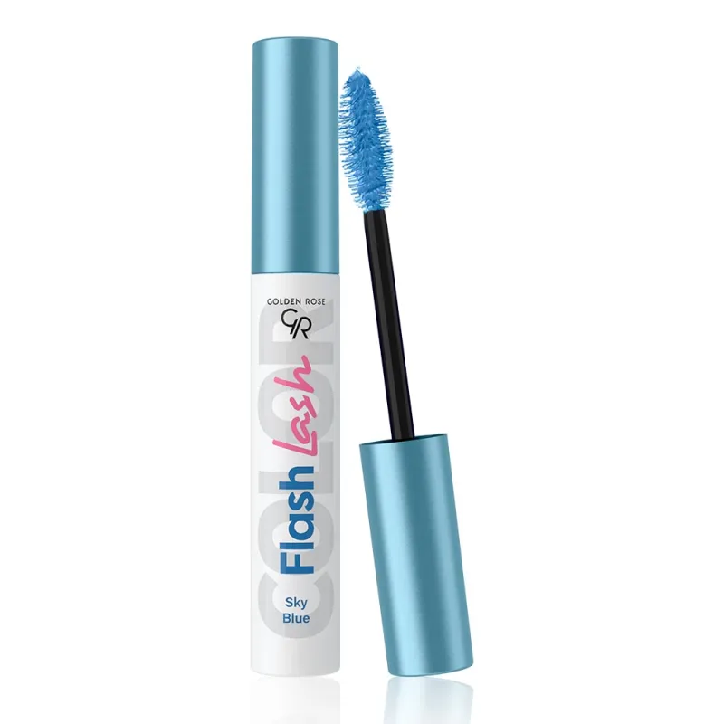Golden Rose Flash Lash Colored Mascara 9ml #03 SKY BLUE Golden Rose Flash Lash Colored Mascara 9ml #03 SKY BLUE