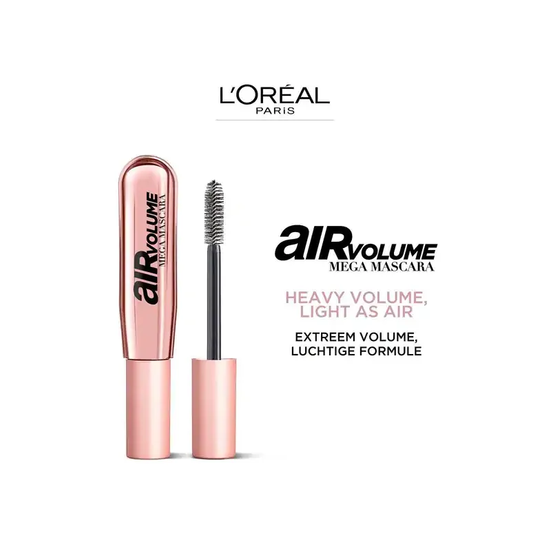L Oreal Air Volume Mega Mascara 9ml Black L Oreal Air Volume Mega Mascara 9ml Black