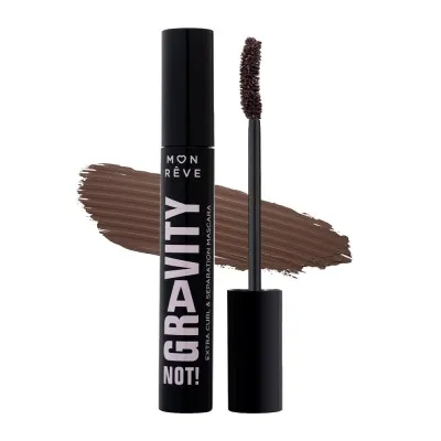 Mon Reve Gravity Not! Mascara - Μάσκαρα για Έντονο Όγκο & Διαχωρισμό 12ml #02 Real Brown