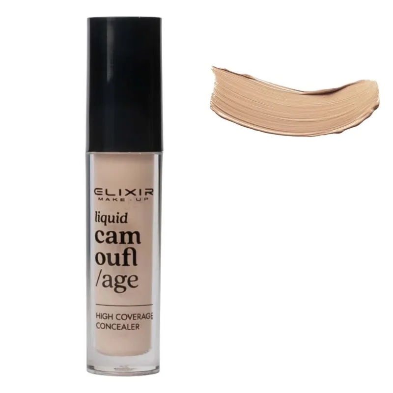 Elixir Liquid Camouflage Concealer – Υγρό Κονσίλερ Υψηλής Κάλυψης #383-04 Φυσικό Μπεζ