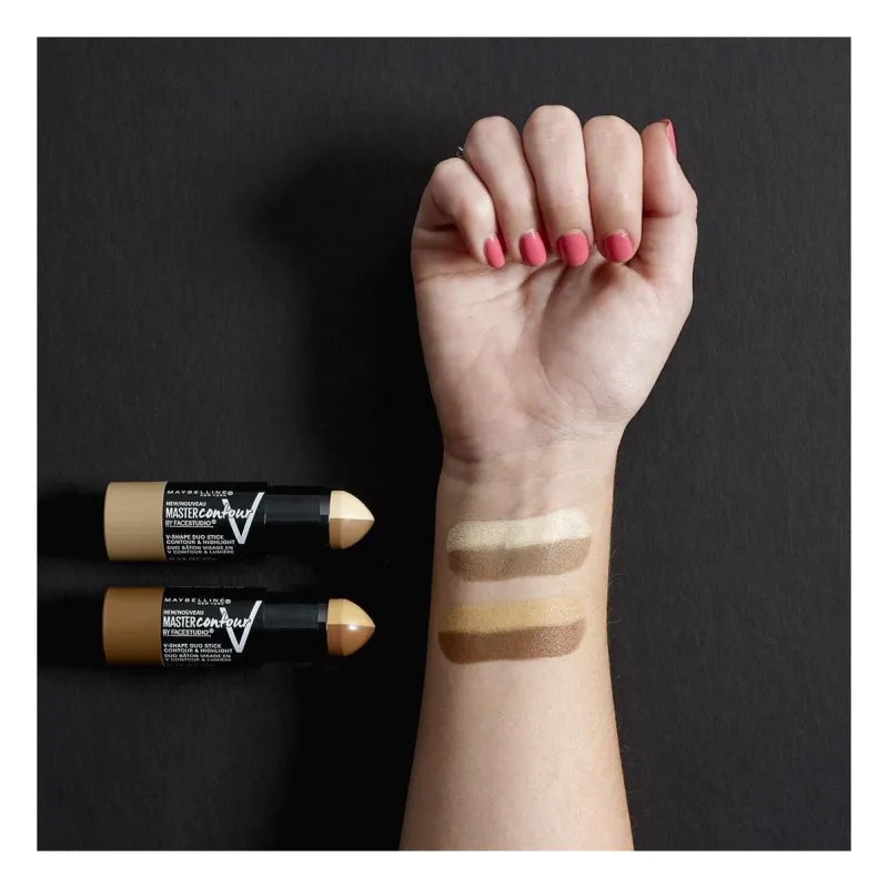 Maybelline Facestudio Master Contour V-Shape Duo Stick 9gr - 01 Light Maybelline Facestudio Master Contour V-Shape Duo Stick 9gr - 01 Light