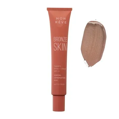 Mon Reve Bronze Skin Combination Skin SPF20 30ml - Υγρό Bronzer για Φυσική Ηλιοκαμένη Όψη & Ματ Αποτέλεσμα – #102