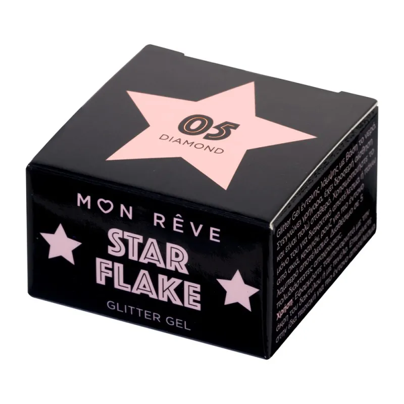 Mon Reve Starflake Glitter Gel - Gel Πολλαπλών Χρήσεων για Έντονη Λάμψη 4gr #05 DIAMOND Mon Reve Starflake Glitter Gel - Gel Πολλαπλών Χρήσεων για Έντονη Λάμψη 4gr #05 DIAMOND