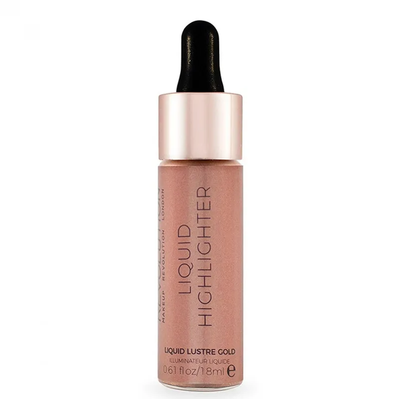 Revolution Beauty Liquid Highlighter 18ml #Lustre Gold Revolution Beauty Liquid Highlighter 18ml #Lustre Gold